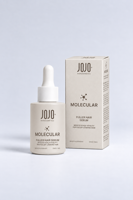 MOLECULAR FULLER HAIR SERUM – Flasche und Karton